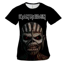Женская 3D футболка Iron Maiden The Book of Souls с Эдди-шаманом