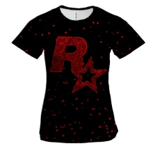 Женская 3D футболка Rockstar