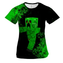 Женская 3D футболка Minecraft