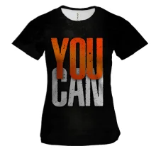 Женская 3D футболка You Can