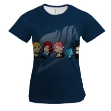 Жіноча 3D футболка Fairy Tail - Chibi Heroes