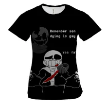 Жіноча 3D футболка Undertale - Remember son!