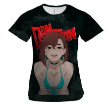 Женская 3D футболка Momo Ayase - Dandadan