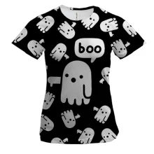 Женская 3D футболка Ghost "Boo"
