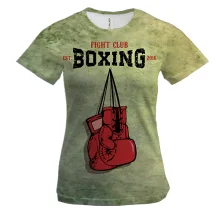 Женская 3D футболка Boxing Fight Club