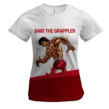 Жіноча 3D футболка Baki the Grappler