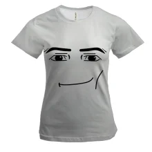 Женская 3D футболка Roblox - Gigachad face