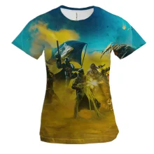 Женская 3D футболка Helldivers II - Fight for freedom!