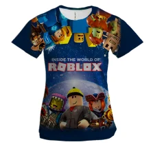 Женская 3D футболка Roblox - inside the world