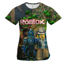 Женская 3D футболка Персонажи миров - Roblox