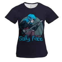 Жіноча 3D футболка Саллі з гітарою - SALLY FACE