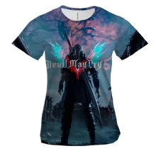 Женская 3D футболка Devil May Cry 5