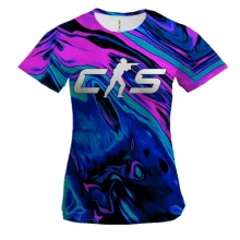 Жіноча 3D футболка CS2 - neon