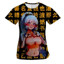 Жіноча 3D футболка Kamisato Aika - Genshin Impact