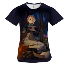 Женская 3D футболка Violet Evergarden