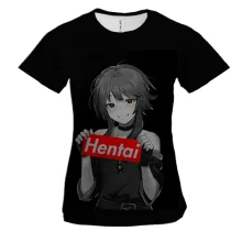 Женская 3D футболка Megumin (Hentai)