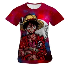 Женская 3D футболка Луффи - One Piece, Большой Куш