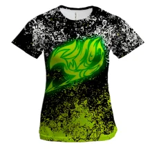 Женская 3D футболка FAIRY TAIL logo green