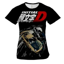 Женская 3D футболка Initial D