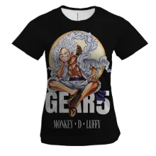 Женская 3D футболка Monkey D Luffy 5 Gear