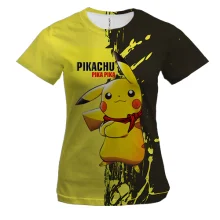 Женская 3D футболка Pikachu Pika Pika