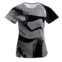 Жіноча 3D футболка "Star Wars" чорно-біла