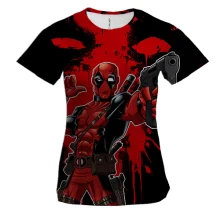 Женская 3D футболка "DEADPOOL"