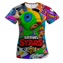 Жіноча 3D футболка "Brawl Stars"