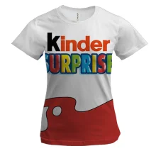 Женская 3D футболка "Kinder Surprise"