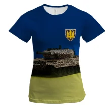 Женская 3D футболка "Украинский Леопард"
