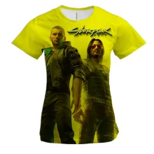 Жіноча 3D футболка Cyberpunk 2077