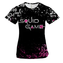 Женская 3D футболка Игра в Кальмара - Squid game