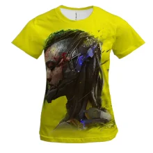 Женская 3D футболка Cyberpunk 2077 Female