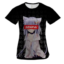 Жіноча 3D футболка Senpai Anime