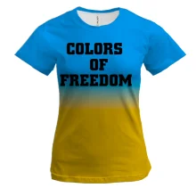 Женская 3D футболка Colors Of Freedom