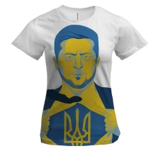 Женская 3D футболка I am Ukrainian