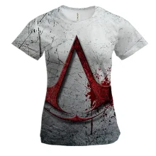 Жіноча 3D футболка Assassin’s Creed лого