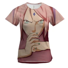 Женская 3D футболка Sakura power