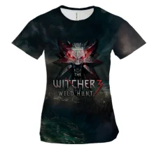 Женская 3D футболка Witcher 3 - Wild Hunt