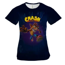 Женская 3D футболка Crash Bandicoot (2)