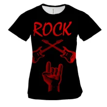 Жіноча 3D футболка Rock