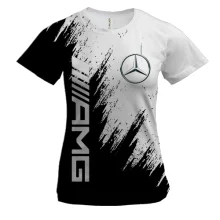 Жіноча 3D футболка Mercedes-Benz AMG (BW)