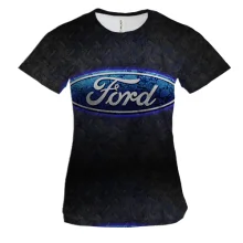 Жіноча 3D футболка з логотипом Ford
