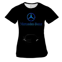 Женская 3D футболка Mercedes-Benz S-Class