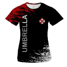 Женская 3D футболка Umbrella corporation (2)