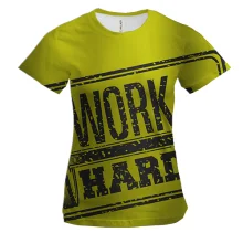 Женская 3D футболка Work Hard