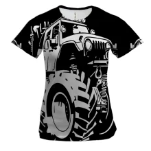 Женская 3D футболка Monster Truck