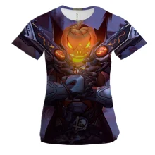 Женская 3D футболка Halloween warrior
