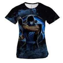 Жіноча 3D футболка Mortal Kombat - Sub Zero