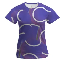 Жіноча 3D футболка Tennis ball Blue
